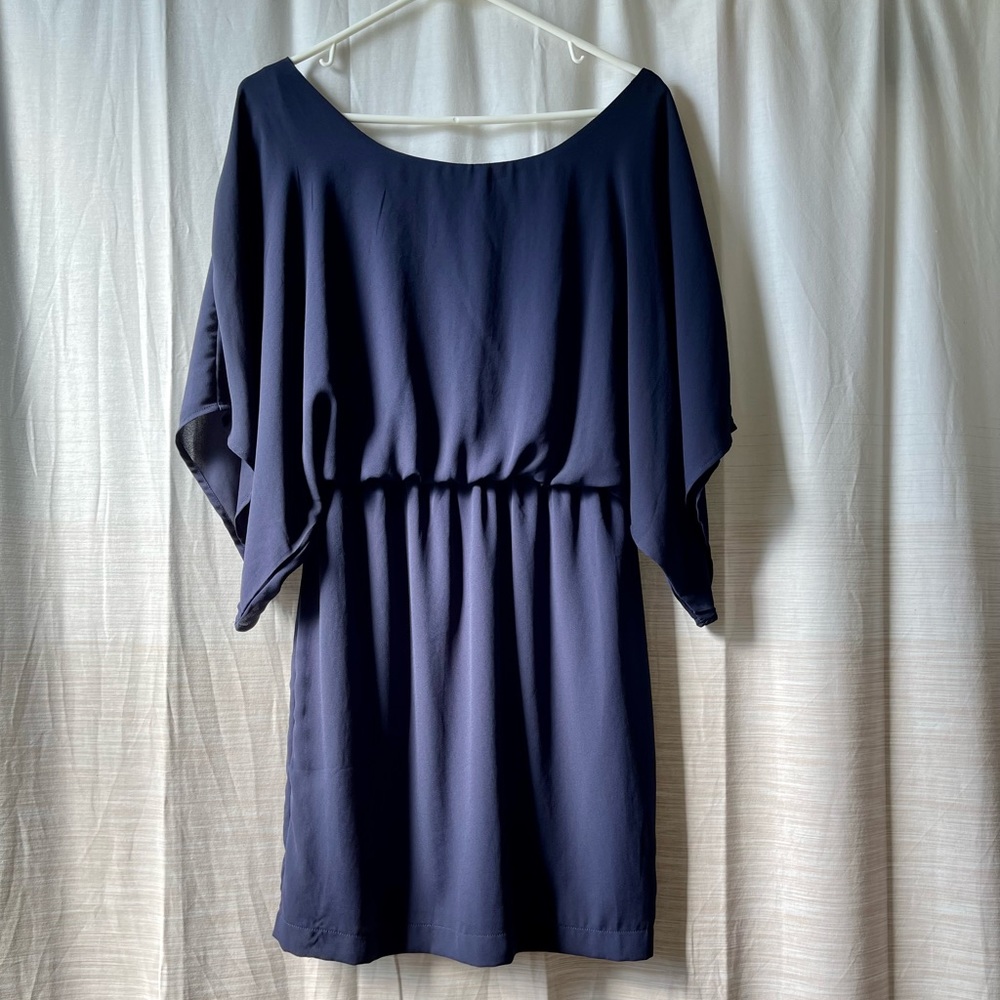 Navy blue mini dress